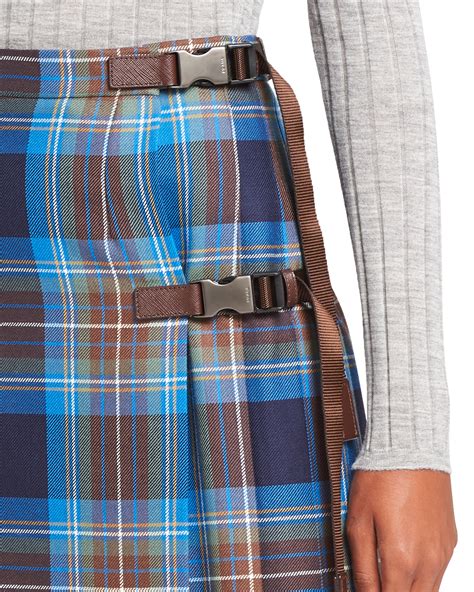 prada plaid skirt|prada pleated skirt.